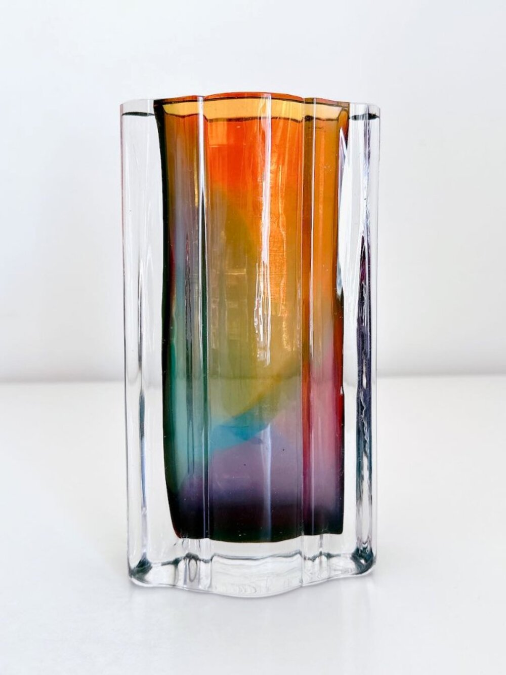 HELENA TYNELL STYLE VASE NORTHERN LIGHTS VASE 8" TALL